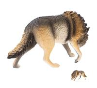 Beaupretty Realistic Abs Wolf Figurine Detailed North American Model Educational Cognitive for Wildlife Ornament for Home and Garden Decor