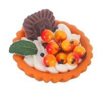 Beaupretty Realistic Artificial Egg Tart Model Photography Prop Home Decoration Lifelike Faux Dessert for Bakery Display and Performance Use