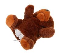 Beaupretty Realistic Bear Hand Puppet Plush Animal for Soft Interactive Storytelling Tool Smooth Touch Stuffed Brown Bear Puppet for Imaginative Role Play and Parent Bonding