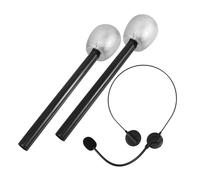Beaupretty Realistic Foam Microphone for Glitter Black and Silver Party Props Safe Materials Dual-use Decoration and Stage Performance Accessory for Birthdays School Plays Dance Events