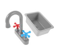 Beaupretty Realistic Kitchen Sink for Miniature Pretend Play Faucet with Sink Molds Lightweight and Role Play Accessories for Kitchens Educational Water Conservation