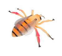 Beaupretty Realistic Large Honey Bee Figurine Educational Insect Model for Sturdy Rubber Construction Nature Exploration Tool for Science Learning and Ecosystem Awareness