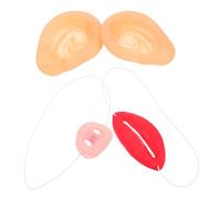 Beaupretty Realistic Pig Nose and Ears Costume Pig Role Play Accessories for Halloween Farm Theme Parties Cosplay Birthday Favors