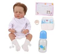 Beaupretty Realistic Reborn Doll Boy with Skin Texture Soft Vinyl Body Model for Pretend Play and Imaginative Roleplay with Complete Outfit Accessories