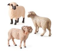Beaupretty Realistic Sheep Model Curved Horn Design Creative Sheep Ornament for Educational Animal Figurine Home and School Decor