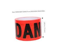Beaupretty Red Non-adhesive Warning Tape Bright Safety Caution Tape for Crime Scene Construction Site Marking