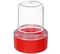 Beaupretty Red Plastic Stamp Box Plastic Stamper Case Holder for Office Seals Storage Container Multifunctional Stamp Storage Box Suitable for Financial and Craft Use