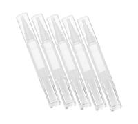 Beaupretty Refillable Nail Oil Pens with Brush Tip 5pcs 5ml Twist Applicator Bottles for Cuticle Care and Lip Gloss Dispensing, Mini Makeup Accessory for Nail Art and Essential Oils