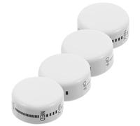 Beaupretty Refrigerator Temperature Control Knob Caps with Universal Compatibility 4pcs Replacement White Plastic Material and Precision Temperature Control for Mini Fridge and Freezer