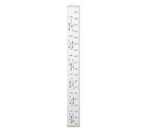 Beaupretty Removable Height Chart Wall Ruler with Wooden and Cloth Material, Decorative Growth Chart for Rooms and Kindergartens, Accurate Height Measurement and Wall Decoration