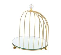 Beaupretty Retro Bird Cage Makeup Storage Rack Dressing Table Organiser for Cosmetics Craft Storage Decor Aesthetic Decor