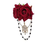 Beaupretty Retro Brooch Hair Accessories Gothic Brooch Tassel Corsage Vintage Style Flower Dress Badges for Hair Jewellery and Fascinator Clip Occasions