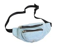 Beaupretty Retro Denim Crossbody Bag for Women Portable Waist Chest Bag with Multiple Slots for Cellphone Wallet Makeup Versatile Shoulder Handbag for Travel School Shopping Daily Use