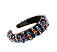 Beaupretty Retro Hair Accessories Headband Stylish Thick Sponge Face Washing Hair Makeup Headdress for Party Funny Headband Sparkling Rhinestones for Festival Accessories and Photography Prop