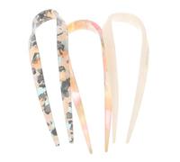 Beaupretty Retro Hairstyles Accessories 3 Pack U-shaped Hairpin for Women Hair Stick for Long Hair French Twist Non-damaging