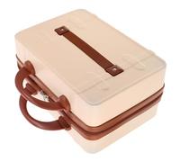 Beaupretty Retro Makeup Box Compact Mini Suitcase for Portable Makeup Organizer Small Luggage for Short Trips and Daily Use