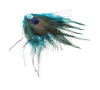 Beaupretty Retro Peacock Faux Plumage Hair Clip with Sparkling Rhinestone Vintage Women Hair Accessories for Parties and Carnivals Unique Decorative Barrette and Headdress