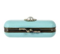 Beaupretty Retro Single Lipstick Case with Mirror, Blue Litchi Texture Lip Balm Box, Decorative Cosmetic Storage Container for Makeup Organizer and Dressing Table Use