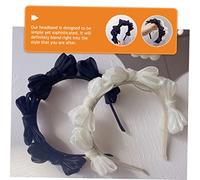 Beaupretty Retro Style Bowknot Hairband for Women Chic Black Bow Headband Versatile Hair Styling Accessory for Weddings Parties and Festivals Lightweight and Comfortable Design