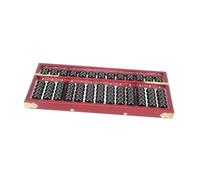 Beaupretty Retro Style Column Wooden Abacus with Beads for Practical Calculating Tool for Learning Lightweight Educational Counting Frame for School and Home Use