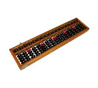 Beaupretty Retro Vintage Chinese Abacus Column Wooden Counting Tool for Math Learning and Mental Arithmetic Training Educational Calculator for Students Home and School Use