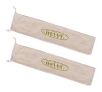 Beaupretty Reusable Bread Wrapping Pouches Bread Linen Bags with Drawstring Design 2pcs Beige for Snacks and Cookies Storage in College Dorm or Travel