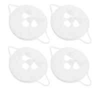 Beaupretty Reusable Coral Fleece Facial Towel Mask 4pcs for Hot and Cold Compress Spa and Home Use, Soft Face Washing Cloths for Women and Skincare