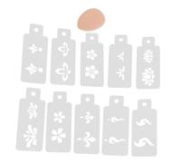 Beaupretty Reusable Flower Stencil Face Paint Templates for Boys and Girls Stage Makeup Traditional Chinese Style Stencils Patterns and Thumb Pads