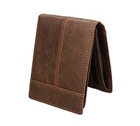 Beaupretty RFID Blocking Wallet for Men Mad Horse Leather Wallet Fashionable Casual Style