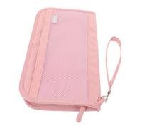 Beaupretty RFID Shielding Travel Document Bag with Oxford Cloth Compact Passport Wallet Organizer for Women and Men Boarding Card Holder Security Travel Folder