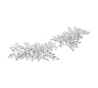 Beaupretty Rhinestone Bridal Hair Comb Handmade Wedding Hairpiece Comfortable Lightweight Silver Headdress for Women Brides Secure Fit Elegant Wedding Hairstyles