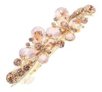 Beaupretty Rhinestone Butterfly Hair Clip for Women Elegant Hair Barrette Spring Mechanism Dazzling Accessory Color
