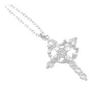 Beaupretty Rhinestone Cross Pendant Necklace for Women Elegant Choker Design for First Communion and Daily Wear Stylish and Comfortable Fit for Girls