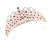 Beaupretty Rhinestone Crown Headpiece for Women Elegant Bridal Crown for Weddings and Parties Lightweight and Unique Design for Engagements Birthdays and Special Occasions