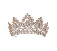 Beaupretty Rhinestone Crown Tiara for Bride Elegant Headwear for Weddings Parties and Special Occasions Eye Catching Crystal Decor for Women