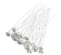 Beaupretty Rhinestone Hairpins for Buns Updo Hair Accessories Elegant Women's Hair Chopsticks 40pcs Set