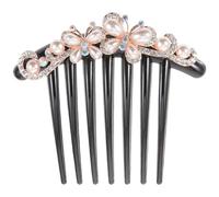 Beaupretty Rhinestone Pearl Hair Side Comb for Women Elegant Wedding Hair Clip Accessory for Brides and Special Occasions Lightweight and Durable Design