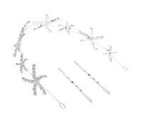 Beaupretty Rhinestone Sea Creatures Headband for Women Alloy Hair Hoop Marine Life Design Adjustable and Stylish Hair Accessory for Girls and Ladies for Parties and Everyday Wear