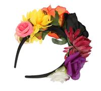 Beaupretty Rose Hair Accessories Simulation Rose Flower Crown for Halloween Party Hair Clasp Mexican Style Flower Headband for Festival Occasions