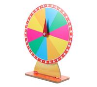 Beaupretty Rotatable DIY Prize Wheel Tabletop Lottery Turntable for Parties and Carnivals Spinning Game Prop for Raffles and Drawings Compact and Portable Design