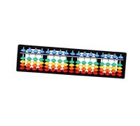 Beaupretty Row Plastic Abacus with Beads Educational Math Learning for Students Brain Developing Arithmetic Tool Lightweight Material for Preschool and Classroom Use