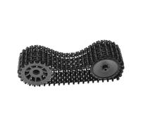 Beaupretty Rubber Tank Track and Replacement Coupler Drive Wheel for DIY Rc Crawler Robot Model Building Blocks Remote Control Tracked Vehicle Accessory for Tank Making Projects