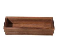 Beaupretty Rustic Coffee Wooden Plant Pot Made from Sturdy Synthetic Materials, Sturdy and Not Easy to Deform, for Indoor and Outdoor Flower Planting