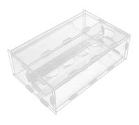 Beaupretty Rutin Chicken Feeder Acrylic Pet Water Box Double-layer 5-hole Large Capacity Feeding Container Suitable for Chickens and Quails