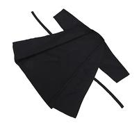 Beaupretty Salon Client Gown Robes Cape Kimono Style Hair Salon Smock for Clients Hair Cutting Smock Spa Working Cloth Black
