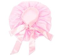 Beaupretty Satin Bowknot Bath Cap for Women Decorative Hair Bonnet for Curly Hair Lightweight Portable Shower Cap for Makeup Sleeping Salon Use