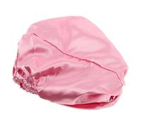 Beaupretty Satin Sleep Cap for Curly Hair Double Layer Satin Bonnet for Adults Stylish Bath Beauty Wrap Soft Breathable for Sleep and Spa Use Lotus Pink