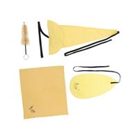 Beaupretty Saxophone Cleaning Kit 4pcs Set with Swab Cloth and Brush for Instrument Maintenance, Practical Sax Accessories Suitable for Woodwind Instrument Care Random Color