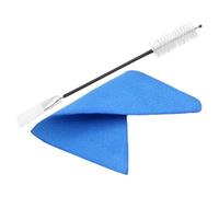 Beaupretty Saxophone Cleaning Kit Versatile Cleaning Set 2pcs with Triangle Cloth and Mouthpiece Brush to Remove Dirt and Grime for Clarinet and Alto Saxophone for Beginners