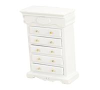 Beaupretty Scale Miniature Dollhouse Furniture Wear Resistant Mini Drawer Cabinet for DIY Mini Decor Delicate Storage Chest with Multiple Drawers for Doll House Decoration and Landscaping